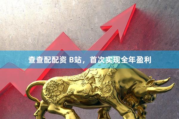 查查配配资 B站，首次实现全年盈利